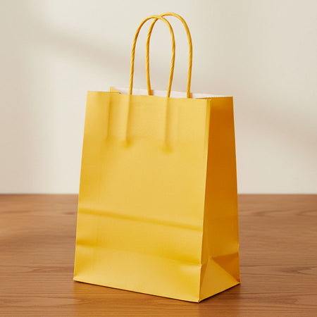 Orange Paper Party Bags - 22cm - Each