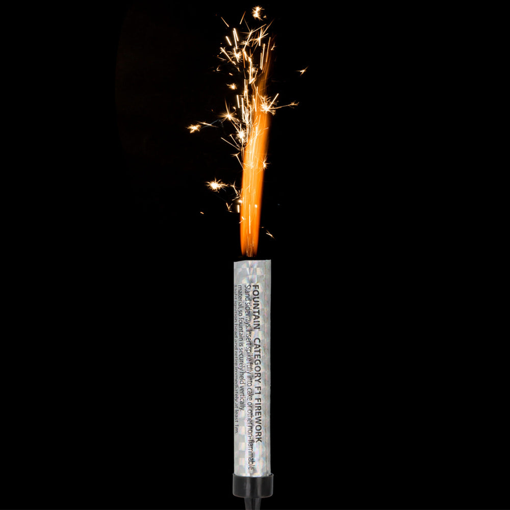 Silver Ice Fountains - 12cm - Pack of 2