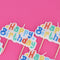Colourful Happy Birthday Candle - 8cm
