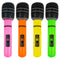 Inflatable Microphone - 25cm - Assorted Neon Colours - Each