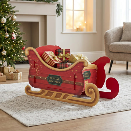 Christmas Present Sleigh Gift Box - 61cm x 33cm