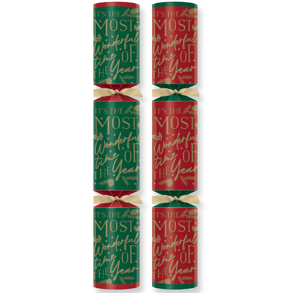 Christmas Script Crackers - 12" - Each
