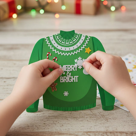 Craft Your Own Christmas Jumper Decoration With Stickers