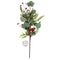 Bell And Berry Christmas Foliage Branch - 54cm
