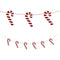 Candy Cane Wooden Bunting Decoration - 1.5m