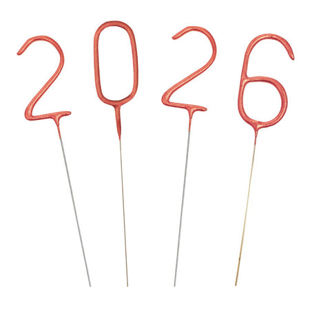 Rose Gold 2026 New Year Party Sparklers