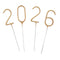 Gold 2026 New Year Party Sparklers