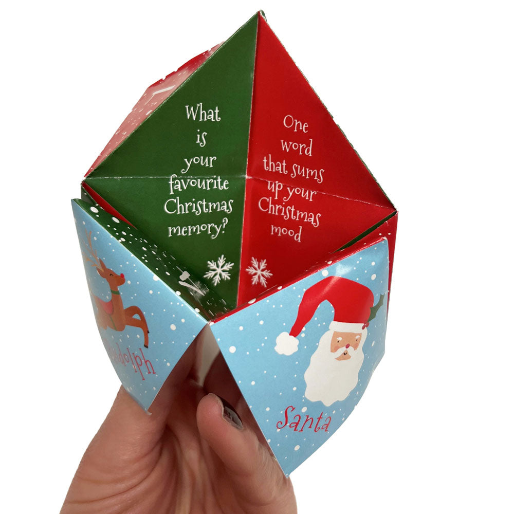 Christmas Paper Fortune Teller and Word Search Activity Sheet - A4