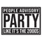 Y2K Party People Advisory Poster - A3