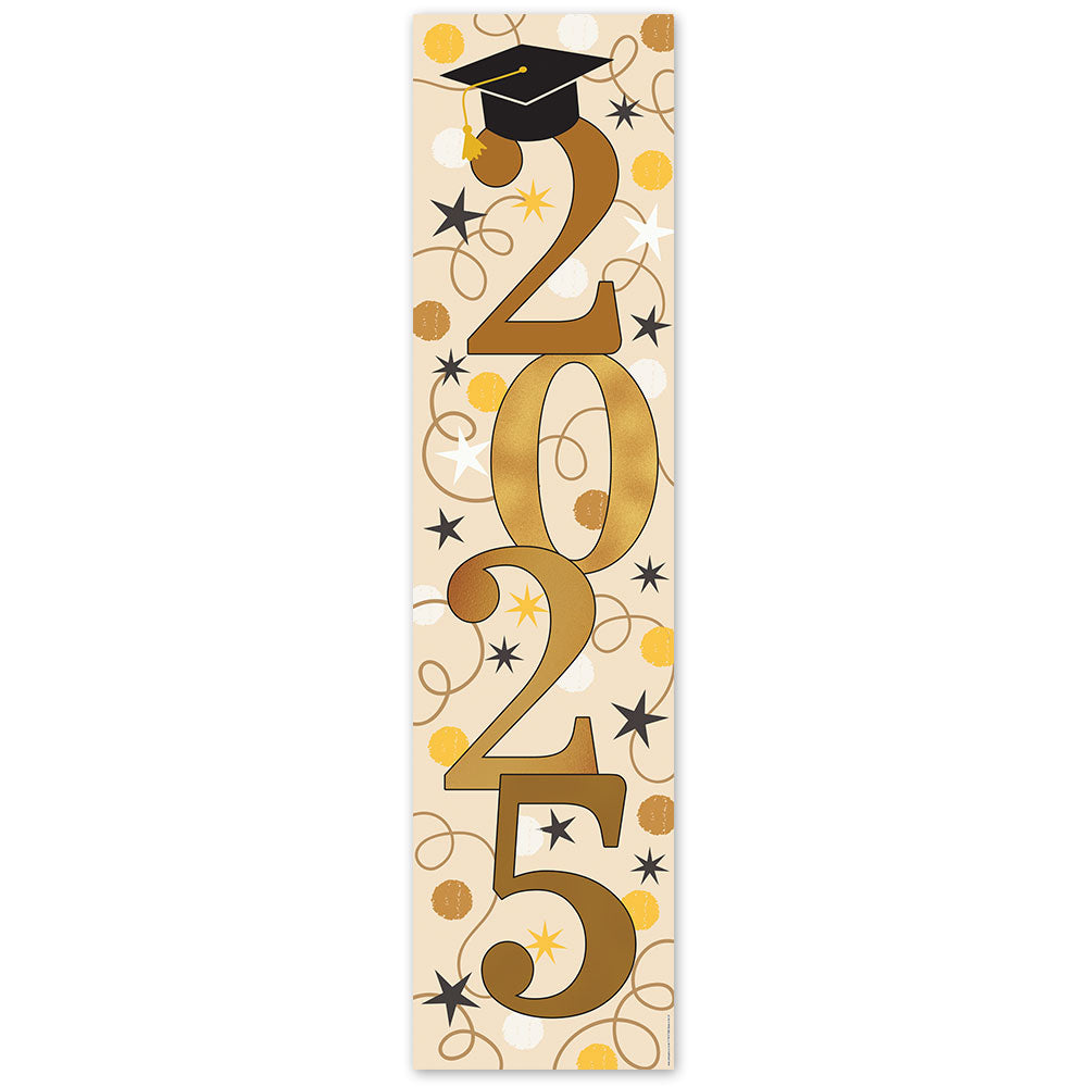 Graduation Star and Swirls Year Portrait Banner - 30cm x 120cm