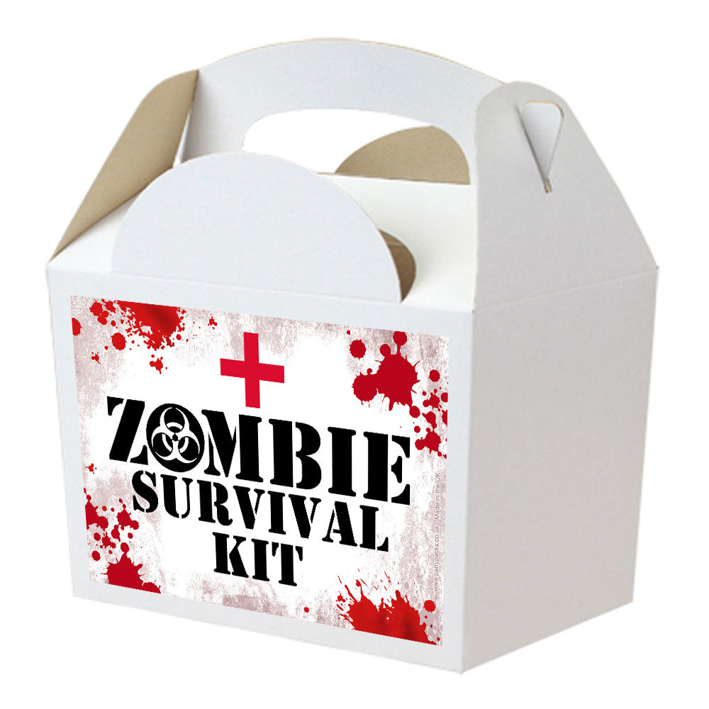 Zombie Apocalypse Survival Kit Party Box - Pack of 4 | Halloween Party Supplies