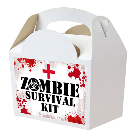 Zombie Apocalypse Survival Kit Party Box - Pack of 4 | Halloween Party Supplies
