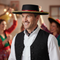 Adult Male Wearing Spanish Cordobes Hat