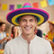 Adult Wearing Multicoloured Sombrero