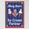 Ahoy There Poster Front On White Brick Wall
