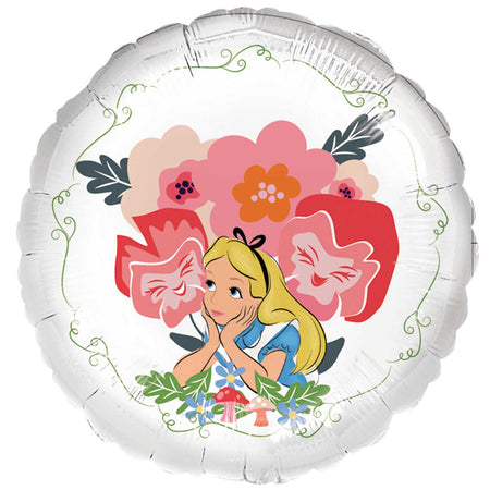 Alice in Wonderland Round Foil Balloon - 18