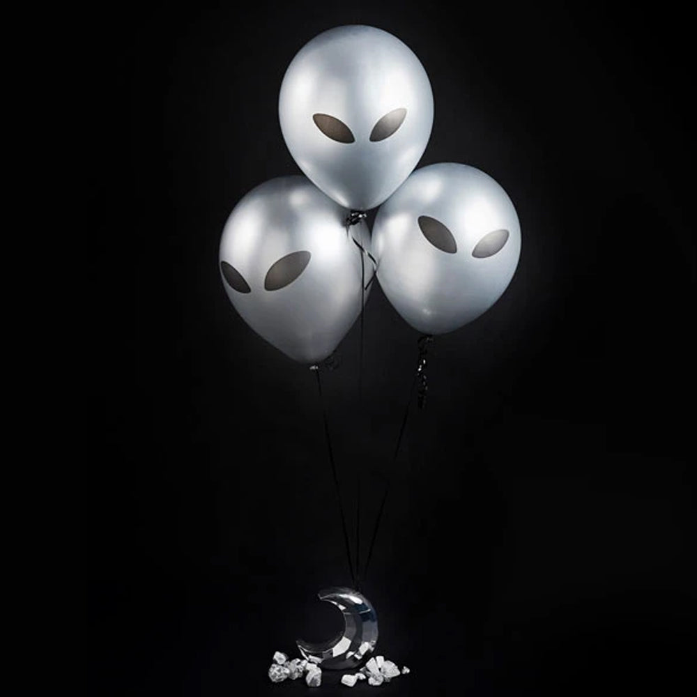 Alien Latex Balloons - Pack of 5
