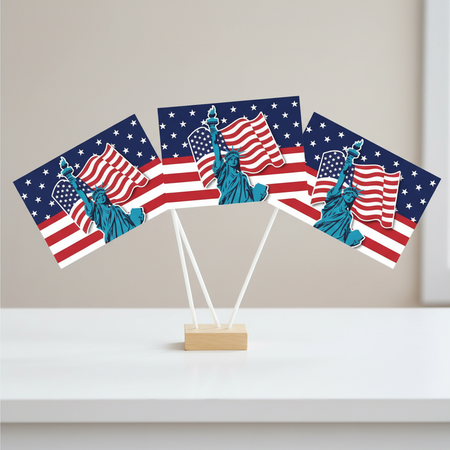 American Flags Original Arrangement Table Background