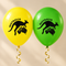 Australian balloons with gold curling ribbon