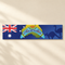 Australian banner on a cream wall