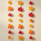 Autumn Leaf String Garlands on Cream Wall