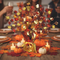 Autumn Leaves Centrepiece on Party Table