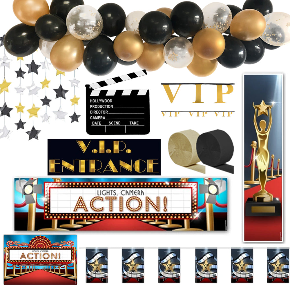 Hollywood Oscars Award Night Decoration Party Pack