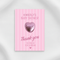 Baby Pink Favour Card Flat Lay
