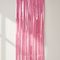 Baby Pink Foil Curtain on Wall with Light and Shade