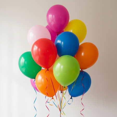 Balloon Bunch with Realistic Hot Pink