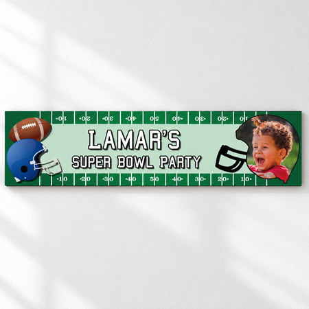 Banner on a white wall with soft light and shade, in square format