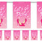 Hey Doll 'Let's Go Party!' Paper Party Bunting Decoration - 2.4m