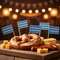Bavarian cocktail flag picks in Oktoberfest food