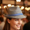 Bavarian Oktoberfest Hat Being Worn - Beer Hall Background