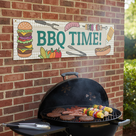 BBQ Time Banner lifestyle shot