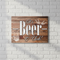 Beer O'Clock Sign on White Brick Wall