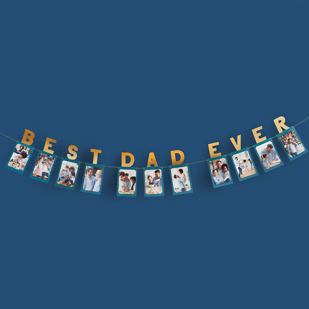 Best Dad Ever Photo Bunting - 3m