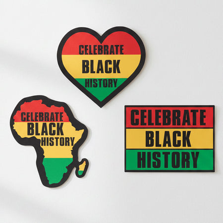 Celebrate Black History Card Cutout Decorations - Pack of 3