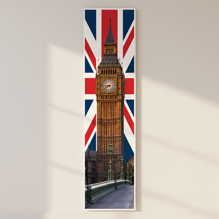 Big Ben Union Jack Banner on Wall