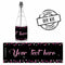Birthday Sparkle Pink Personalised Mini Champagne Bubbles - Pack of 16