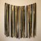 Black and Gold Streamer Backdrop with Wall Background