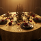 Black Candelabra Gold Tablecloth Gothic Table Setting