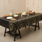 Black Gold Tablecloth on Table with Background