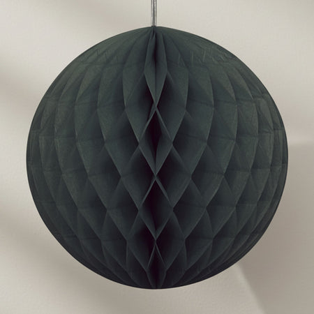 Black Tissue Ball - 20cm