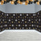 Black, Silver & Gold Star Backdrop Decoration - 9.14m