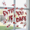 Bloody Halloween Window Stickers - Applied to Window