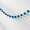 Blue Honeycomb Ball Garland Close Up