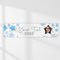 Blue Ombre Stars Banner on Wall