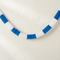 Blue & White Corrugated Paper Garland on Wall