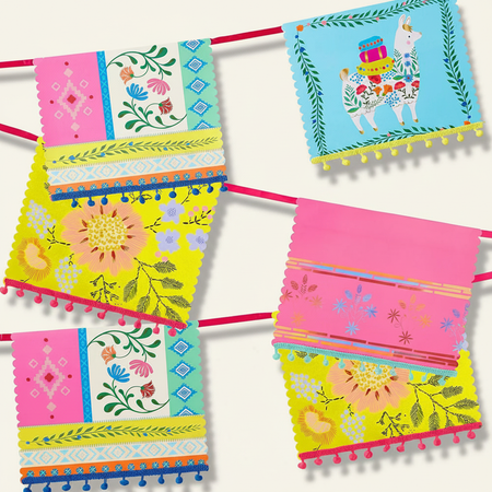 Boho Bunting Wall Shadow